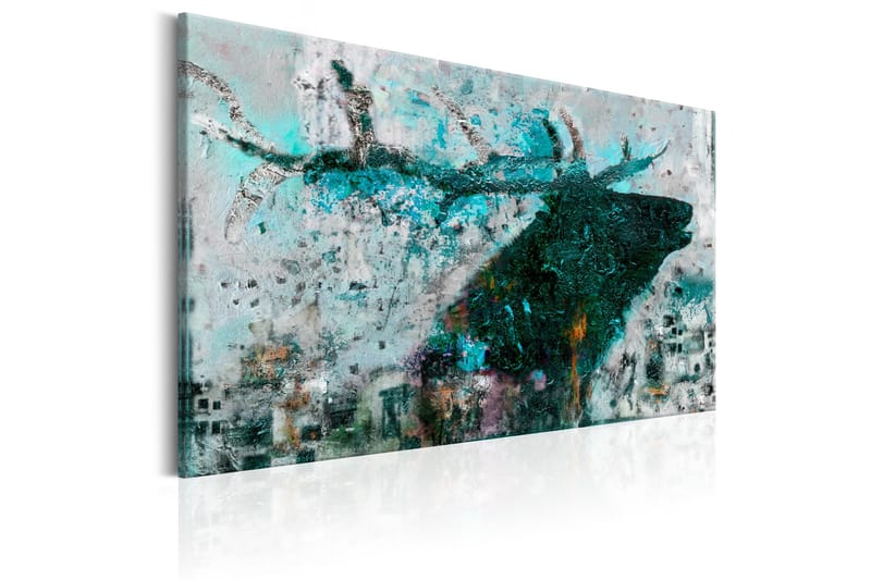 Tavla Sapphire Deer 60x40 cm - Inredning - Tavlor & konst - Canvastavlor