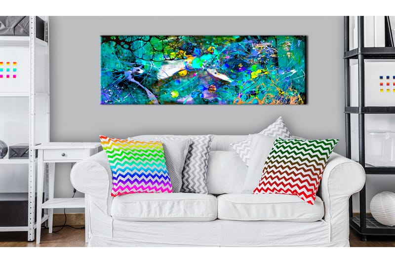 Tavla Sapphire Jungle 135x45 - Artgeist sp. z o. o. - Inredning - Tavlor & konst - Canvastavlor