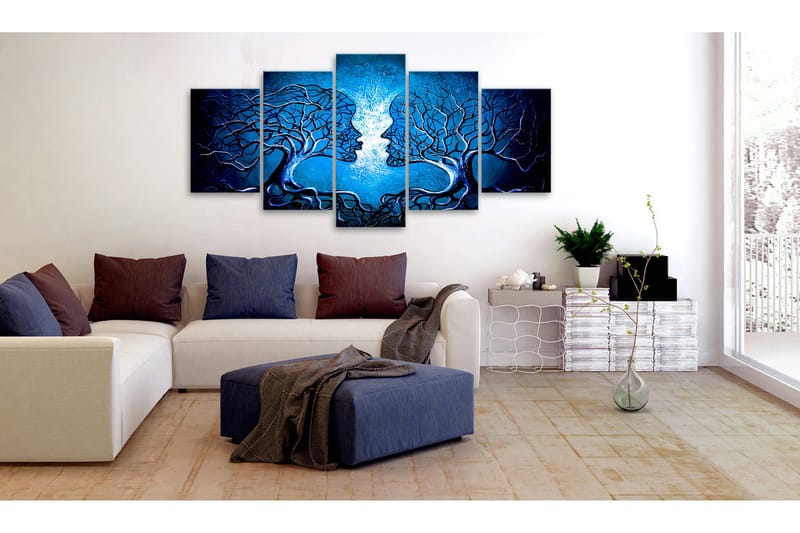 Tavla Sapphire Kiss 200x100 - Artgeist sp. z o. o. - Inredning - Tavlor & konst - Canvastavlor