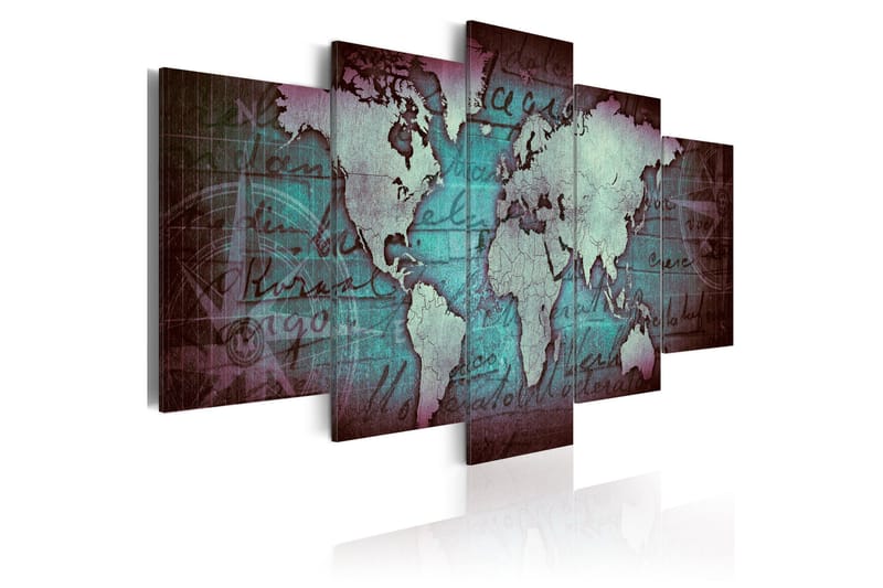Tavla Sapphire Map 200x100, Artgeist sp. z o. o.