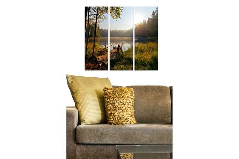 Tavla Scenic 3-pack Flerfärgad - 20x50 cm - Inredning - Tavlor & konst - Canvastavlor