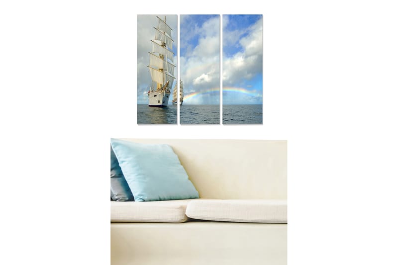 Tavla Scenic 3-pack Flerfärgad - 20x50 cm - Inredning - Tavlor & konst - Canvastavlor