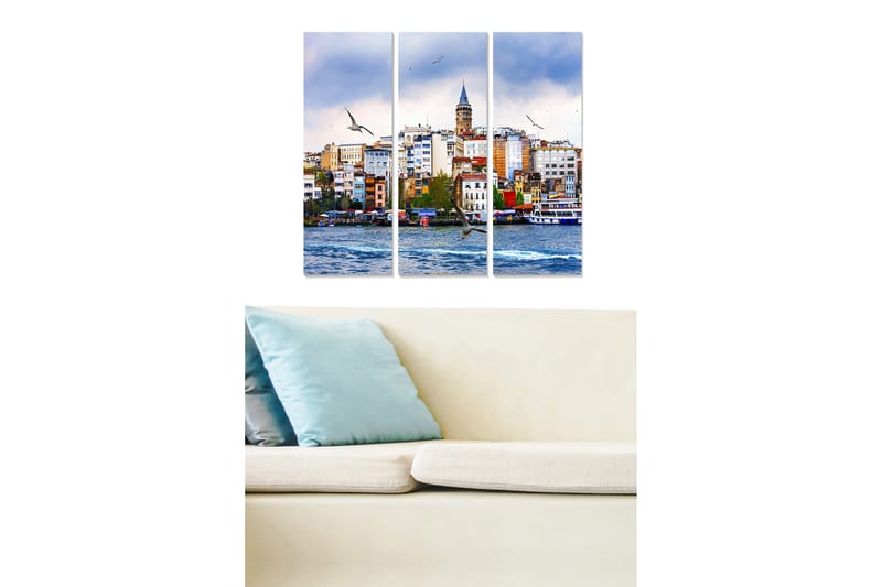 Tavla Scenic 3-pack Flerfärgad - 20x50 cm - Canvastavlor