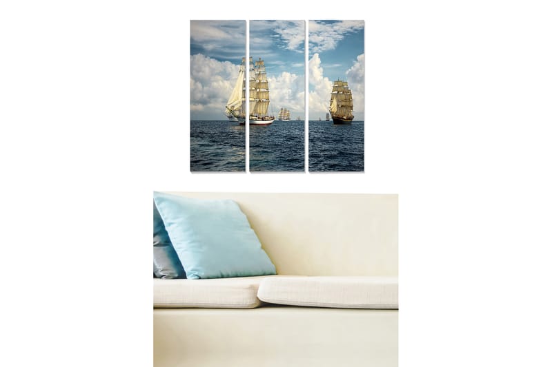 Tavla Scenic 3-pack Flerfärgad - 20x50 cm - Inredning - Tavlor & konst - Canvastavlor