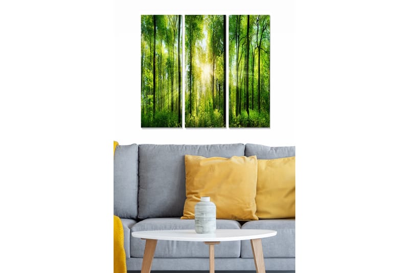 Tavla Scenic 3-pack Flerfärgad - 20x50 cm - Canvastavlor