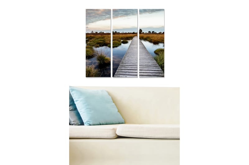 Tavla Scenic 3-pack Flerfärgad - 20x50 cm - Inredning - Tavlor & konst - Canvastavlor