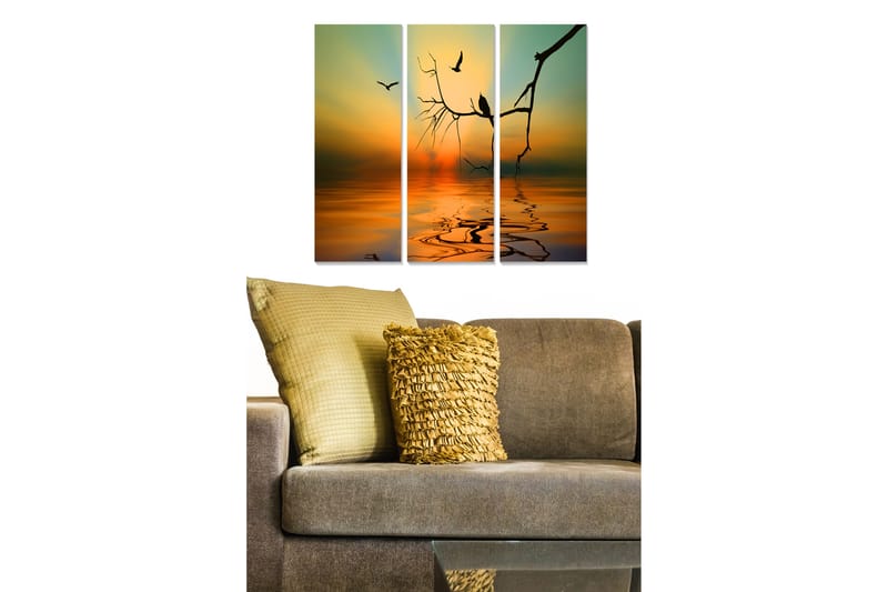 Tavla Scenic 3-pack Flerfärgad - 20x50 cm - Inredning - Tavlor & konst - Canvastavlor