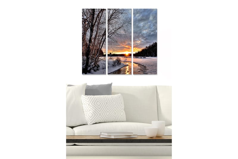 Tavla Scenic 3-pack Flerfärgad - 20x50 cm - Inredning - Tavlor & konst - Canvastavlor