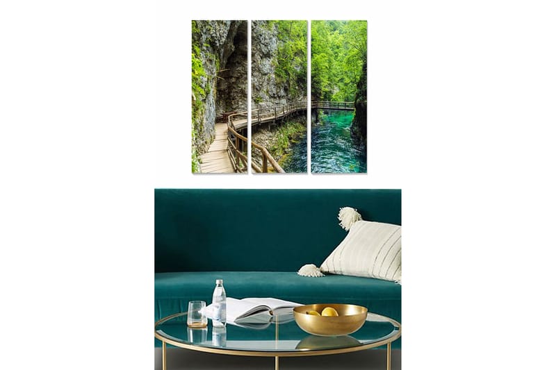 Tavla Scenic 3-pack Flerfärgad - 20x50 cm - Inredning - Tavlor & konst - Canvastavlor