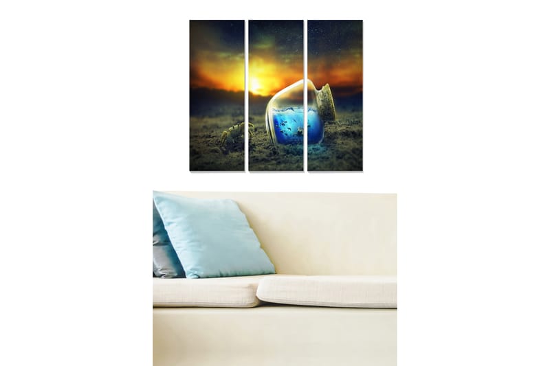Tavla Scenic 3-pack Flerfärgad - 20x50 cm - Inredning - Tavlor & konst - Canvastavlor