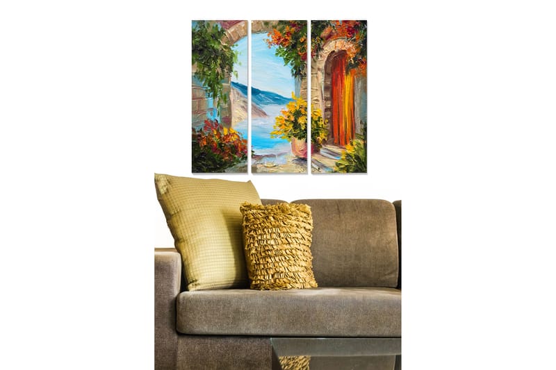Tavla Scenic 3-pack Flerfärgad - 20x50 cm - Inredning - Tavlor & konst - Canvastavlor