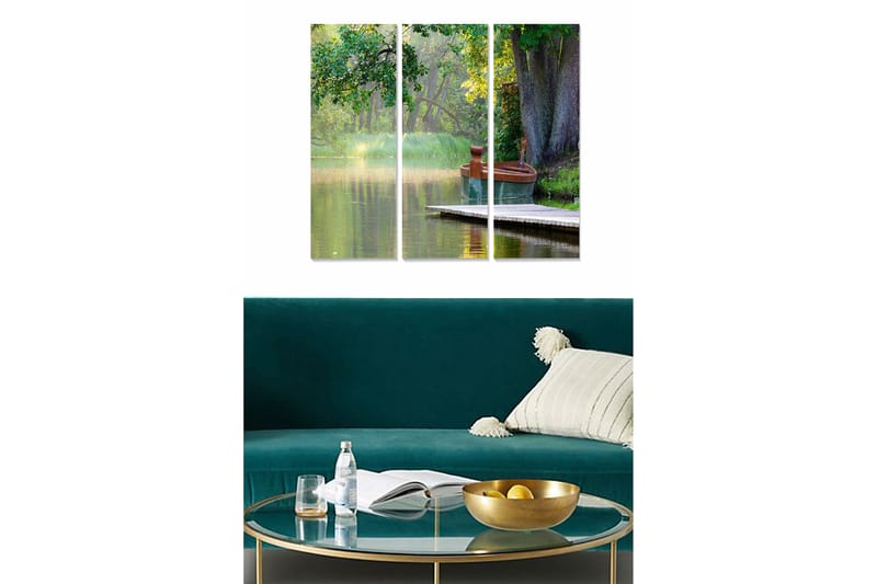 Tavla Scenic 3-pack Flerfärgad - 20x50 cm - Inredning - Tavlor & konst - Canvastavlor