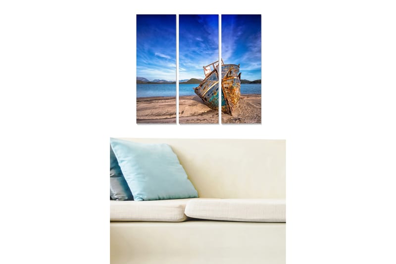 Tavla Scenic 3-pack Flerfärgad - 20x50 cm - Inredning - Tavlor & konst - Canvastavlor