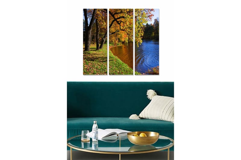 Tavla Scenic 3-pack Flerfärgad - 20x50 cm - Inredning - Tavlor & konst - Canvastavlor