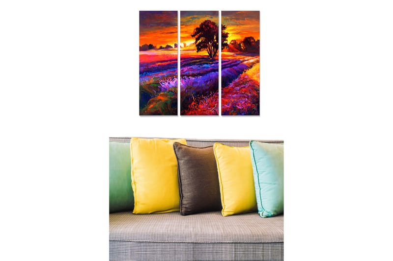 Tavla Scenic 3-pack Flerfärgad - 20x50 cm - Inredning - Tavlor & konst - Canvastavlor