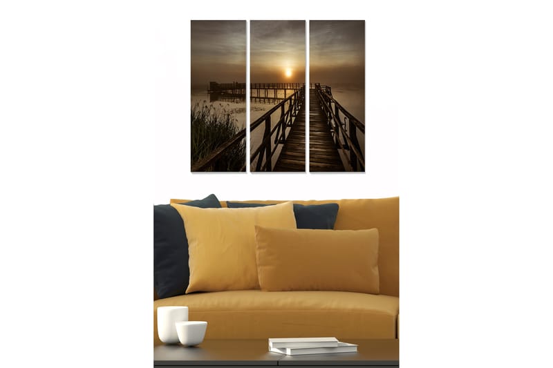 Tavla Scenic 3-pack Flerfärgad - 20x50 cm - Inredning - Tavlor & konst - Canvastavlor