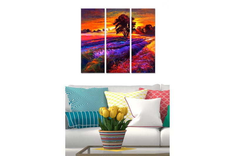 Tavla Scenic 3-pack Flerfärgad, 20x50 cm