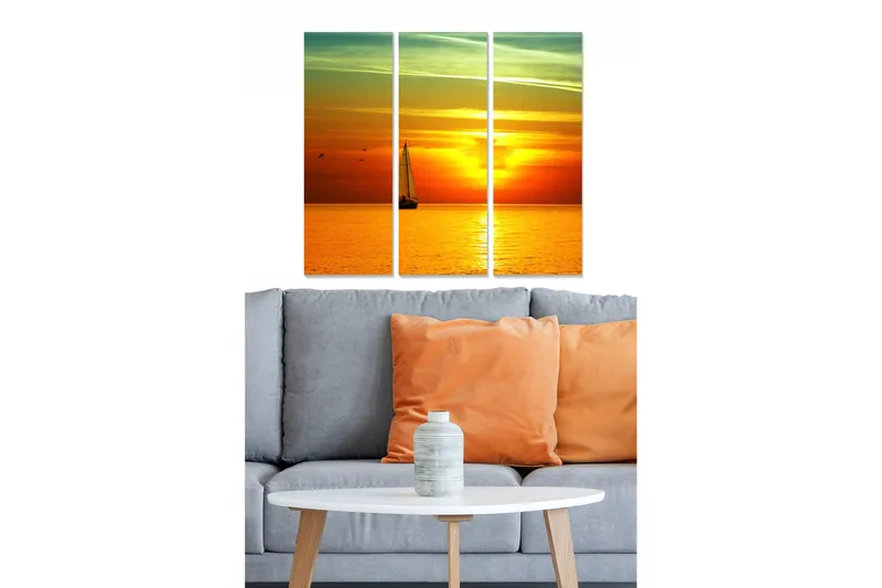 Tavla Scenic 3-pack Flerfärgad - 20x50 cm - Inredning - Tavlor & konst - Canvastavlor