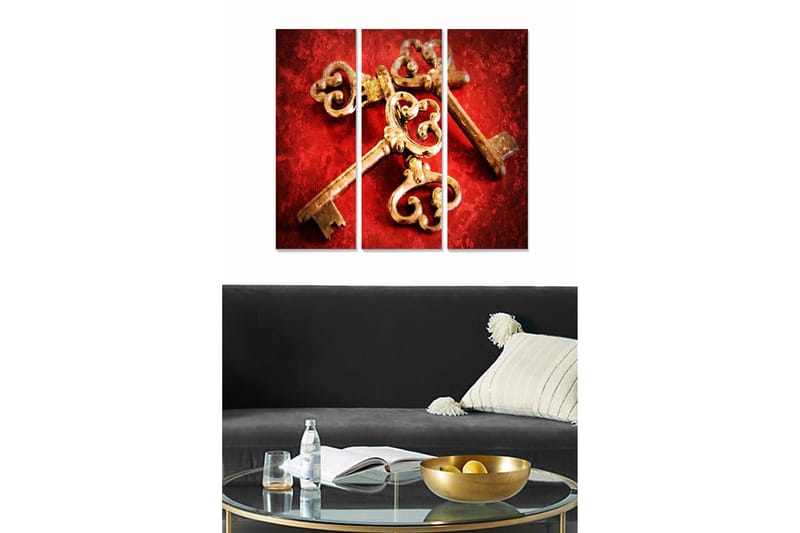 Tavla Scenic 3-pack Flerfärgad - 20x50 cm - Inredning - Tavlor & konst - Canvastavlor