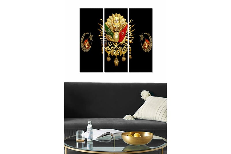 Tavla Scenic 3-pack Flerfärgad, 20x50 cm