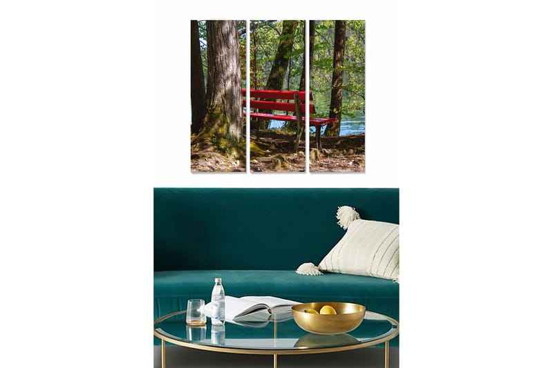 Tavla Scenic 3-pack Flerfärgad - 20x50 cm - Inredning - Tavlor & konst - Canvastavlor