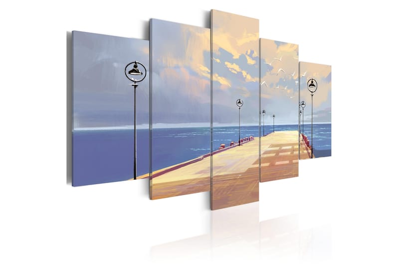 Tavla Seaside Walk 200x100 - Artgeist sp. z o. o. - Inredning - Tavlor & konst - Canvastavlor