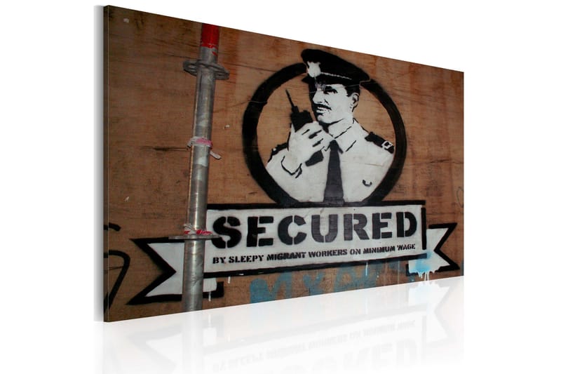 Tavla Secured Banksy 60x40, Artgeist sp. z o. o.