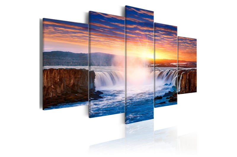 Tavla Selfoss Waterfall Iceland 200x100, Artgeist sp. z o. o.
