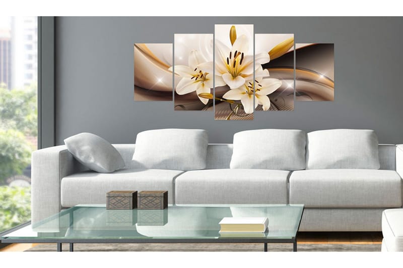 Tavla Shiny Lily 200x100 - Artgeist sp. z o. o. - Inredning - Tavlor & konst - Canvastavlor