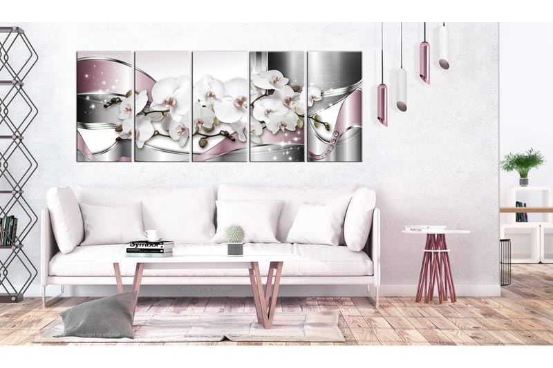 Tavla Shiny Orchids 225x90 - Artgeist sp. z o. o. - Inredning - Tavlor & konst - Canvastavlor