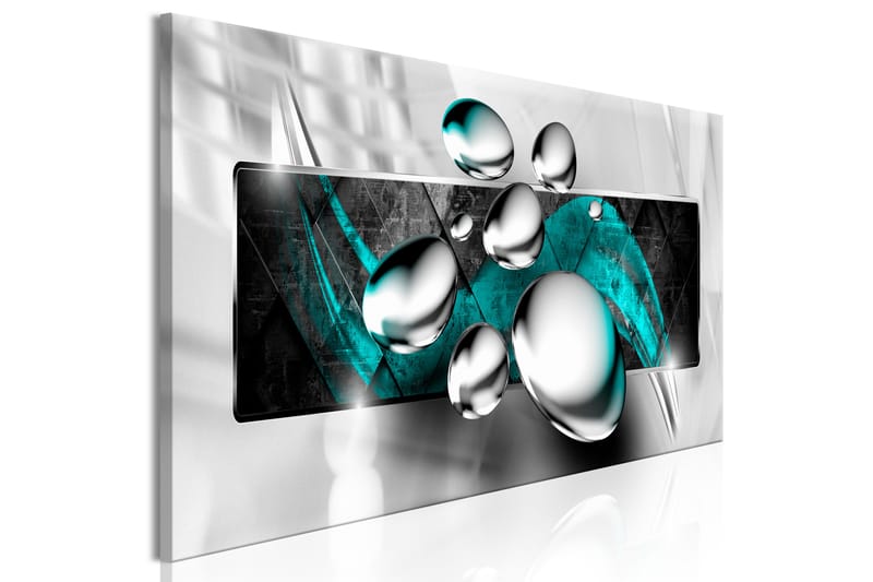 Tavla Shiny Stones (1 Part) Narrow Turquoise 150x50 - Artgeist sp. z o. o. - Inredning - Tavlor & konst - Canvastavlor
