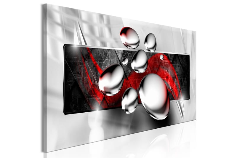 Tavla Shiny Stones (1 Part) Narrow Red 135x45 - Artgeist sp. z o. o. - Inredning - Tavlor & konst - Canvastavlor