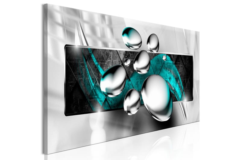 Tavla Shiny Stones (1 Part) Narrow Turquoise 135x45 - Artgeist sp. z o. o. - Inredning - Tavlor & konst - Canvastavlor