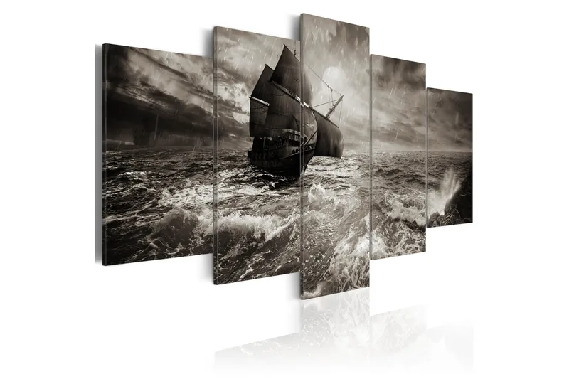 Tavla Ship In A Storm 200x100, Artgeist sp. z o. o.