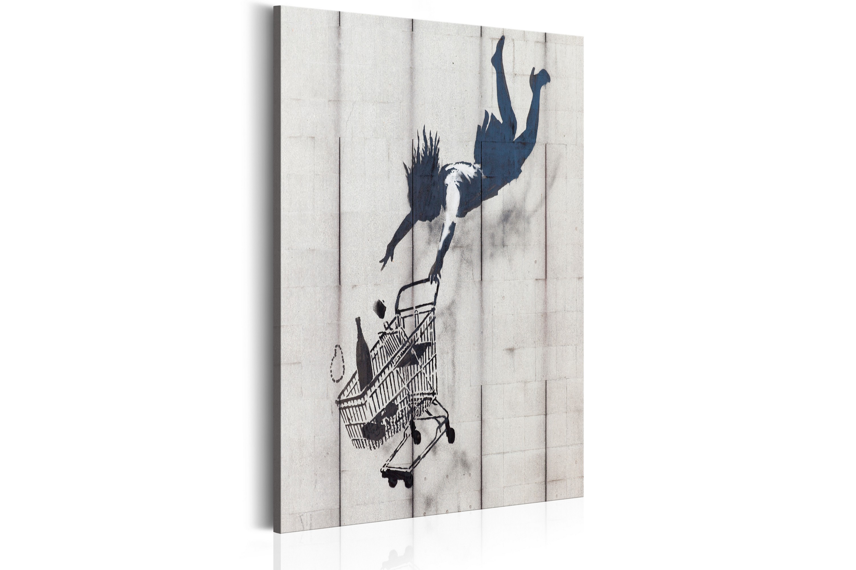 Tavla Shop Til You Drop By Banksy 40x60 - Artgeist sp. z o. o.