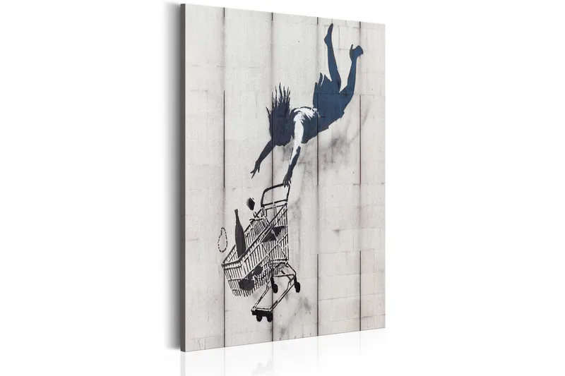 Tavla Shop Til You Drop By Banksy 40x60, Artgeist sp. z o. o.