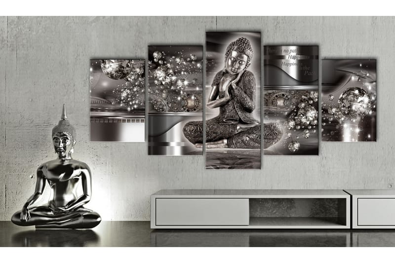 Tavla Silver Serenity 100x50 - Artgeist sp. z o. o. - Canvastavlor