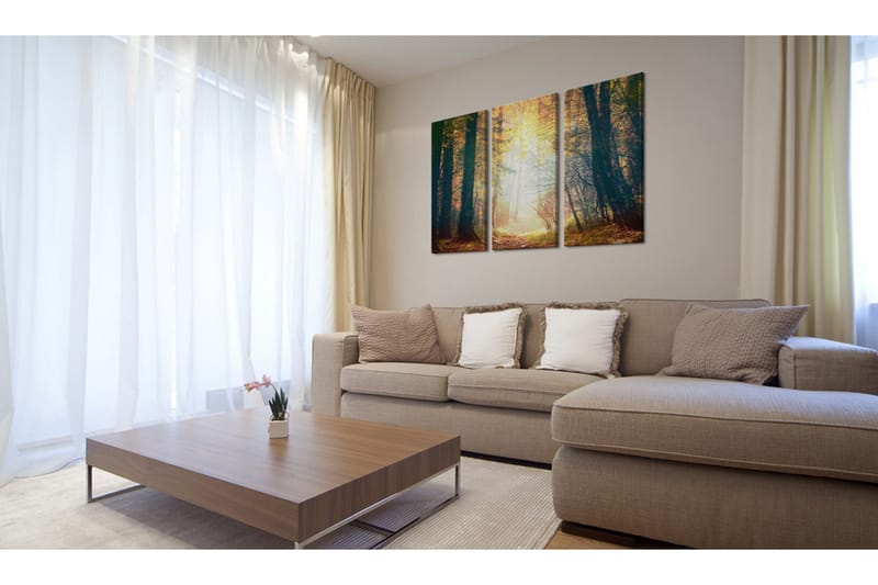 Tavla Skönheten Höst Triptych 60x40 - Artgeist sp. z o. o. - Inredning - Tavlor & konst - Canvastavlor