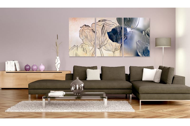 Tavla Sketch of Tulips 60x30, Artgeist sp. z o. o.