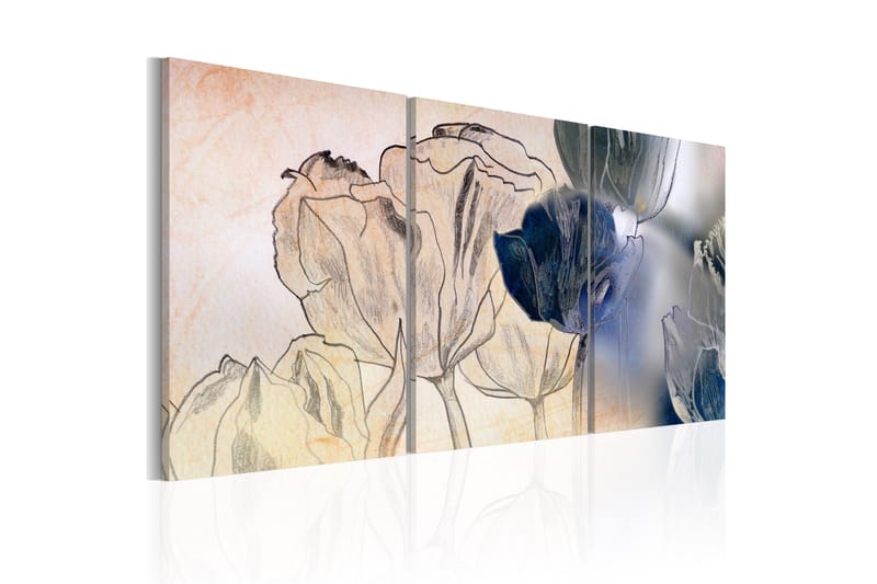 Tavla Sketch of Tulips 60x30 - Artgeist sp. z o. o. - Inredning - Tavlor & konst - Canvastavlor