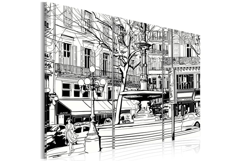 Tavla Skiss Över Parisiskt Torg 60x40, Artgeist sp. z o. o.