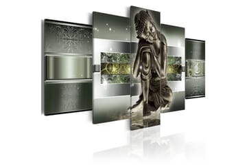 Tavla Sleeping Buddha In Greens 100x50