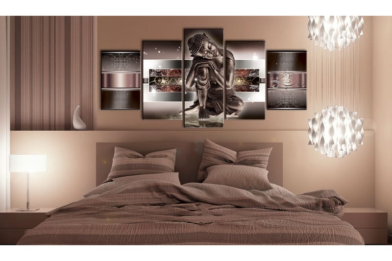 Tavla Sleeping Buddha In Reds 200x100 - Artgeist sp. z o. o. - Inredning - Tavlor & konst - Canvastavlor