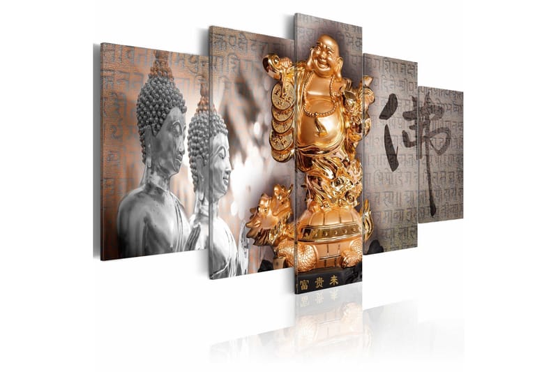 Tavla Smile To Buddha! 100x50 - Artgeist sp. z o. o. - Inredning - Tavlor & konst - Canvastavlor