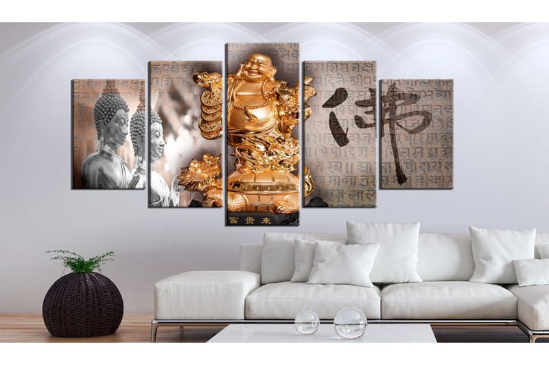 Tavla Smile To Buddha! 200x100 - Artgeist sp. z o. o. - Inredning - Tavlor & konst - Canvastavlor