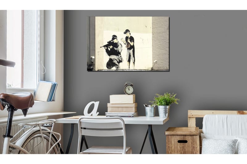 Tavla Sniper And Banksy 120x80 cm - Inredning - Tavlor & konst - Canvastavlor