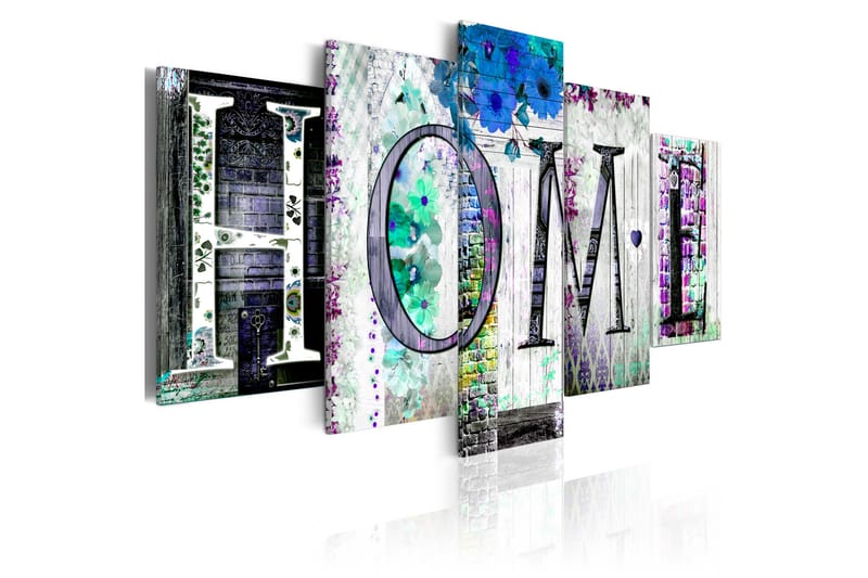 Tavla Solid Foundation In Navy 200x100 - Artgeist sp. z o. o. - Inredning - Tavlor & konst - Canvastavlor