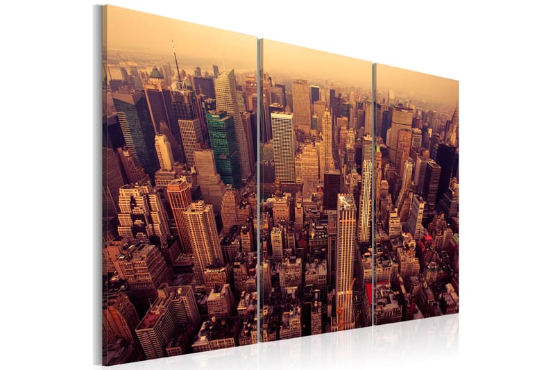 Tavla Solnedgång Över New York 60x40 - Artgeist sp. z o. o. - Inredning - Tavlor & konst - Canvastavlor