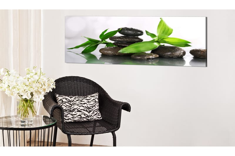 Tavla Spa Bamboo And Stones 120x40 - Artgeist sp. z o. o. - Inredning - Tavlor & konst - Canvastavlor
