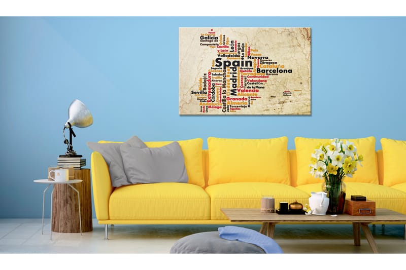 Tavla Spanish Cities (ES) 60x40, Artgeist sp. z o. o.